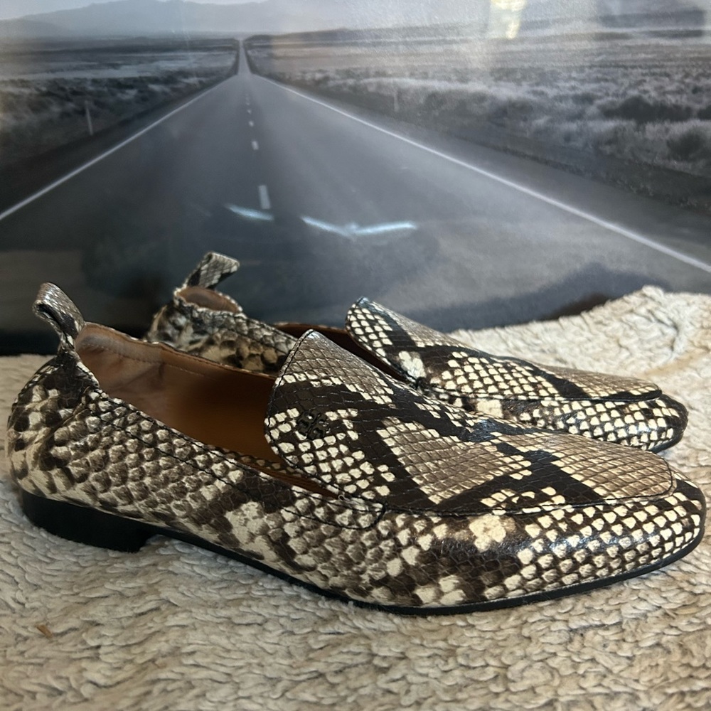 Tory Burch snakeskin flats